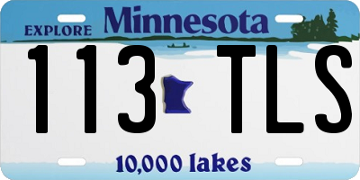 MN license plate 113TLS