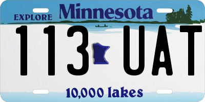 MN license plate 113UAT