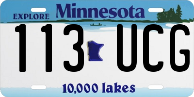 MN license plate 113UCG
