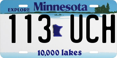 MN license plate 113UCH