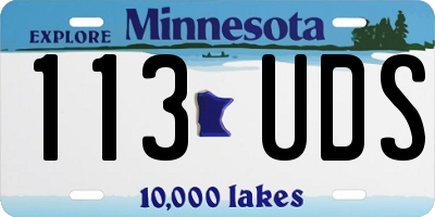 MN license plate 113UDS