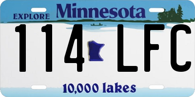 MN license plate 114LFC