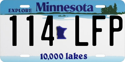 MN license plate 114LFP