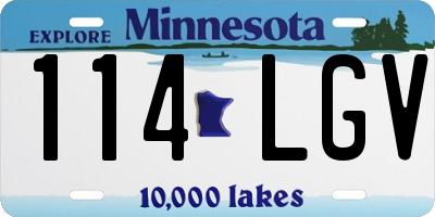 MN license plate 114LGV