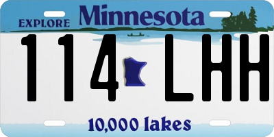 MN license plate 114LHH