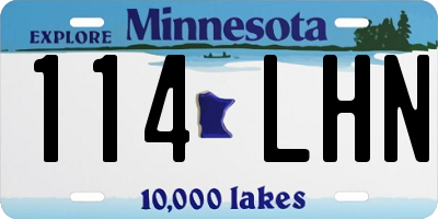 MN license plate 114LHN