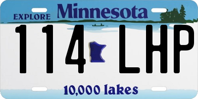 MN license plate 114LHP
