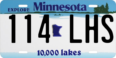 MN license plate 114LHS