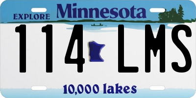 MN license plate 114LMS