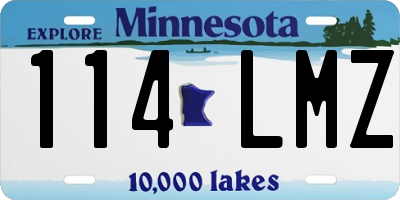 MN license plate 114LMZ