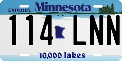 MN license plate 114LNN