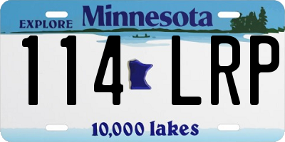 MN license plate 114LRP