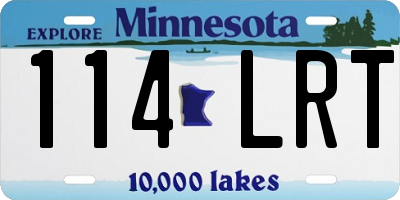MN license plate 114LRT