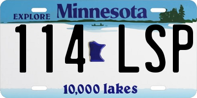 MN license plate 114LSP