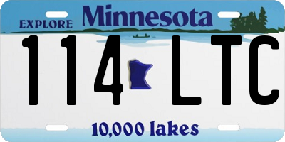 MN license plate 114LTC