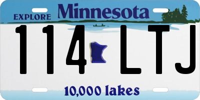 MN license plate 114LTJ