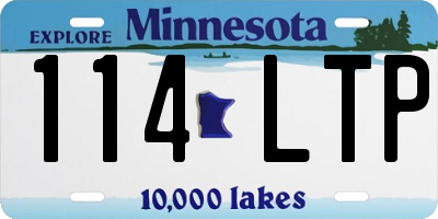 MN license plate 114LTP