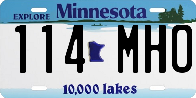 MN license plate 114MHO