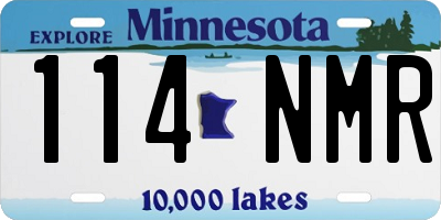 MN license plate 114NMR