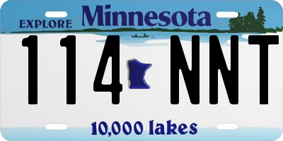 MN license plate 114NNT