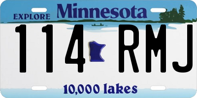 MN license plate 114RMJ