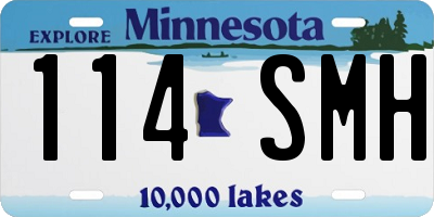 MN license plate 114SMH