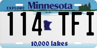 MN license plate 114TFI