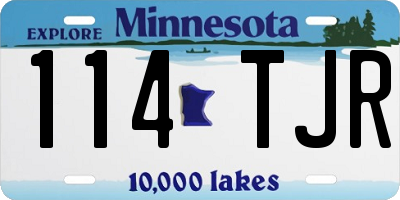 MN license plate 114TJR