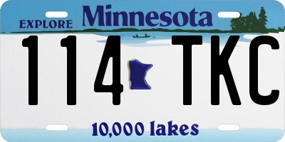 MN license plate 114TKC
