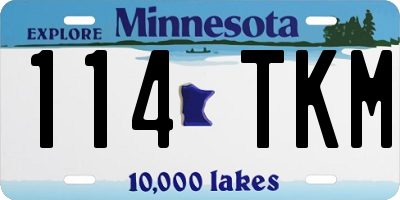 MN license plate 114TKM