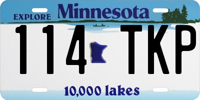 MN license plate 114TKP