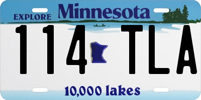 MN license plate 114TLA