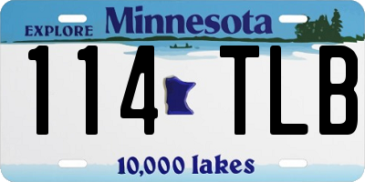 MN license plate 114TLB