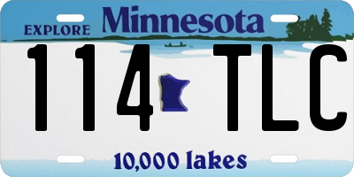 MN license plate 114TLC