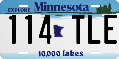 MN license plate 114TLE