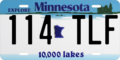 MN license plate 114TLF