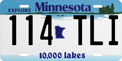MN license plate 114TLI