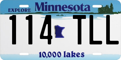 MN license plate 114TLL