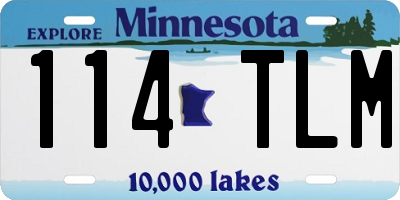 MN license plate 114TLM