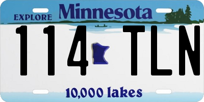 MN license plate 114TLN