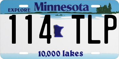 MN license plate 114TLP