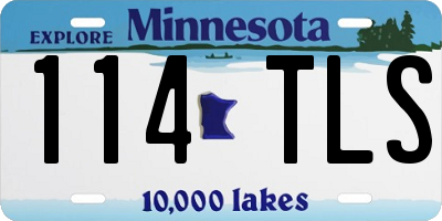 MN license plate 114TLS
