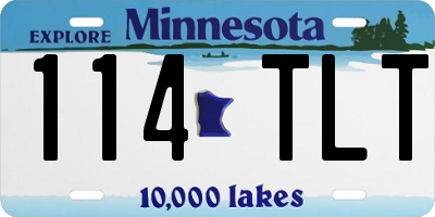 MN license plate 114TLT
