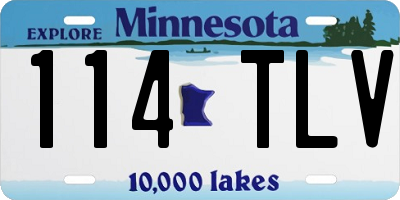 MN license plate 114TLV