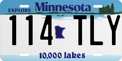 MN license plate 114TLY
