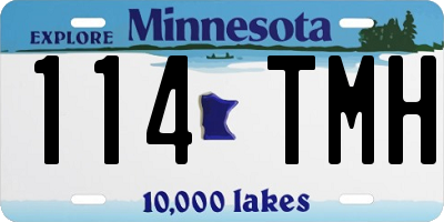MN license plate 114TMH