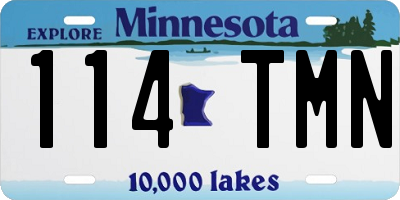 MN license plate 114TMN