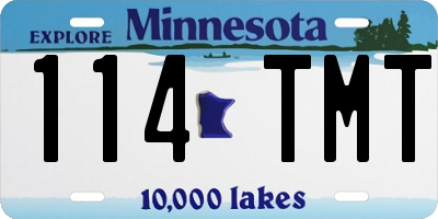 MN license plate 114TMT