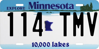 MN license plate 114TMV