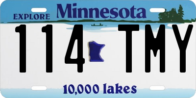 MN license plate 114TMY